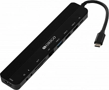 Разветвитель USB-C Origo OU3350SNPD 3порт. черный (OU3350SNPD/A1A)