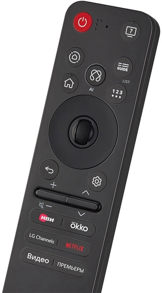 Телевизор LED LG 75" 75NANO81A6A.ARUG черный 4K Ultra HD 60Hz DVB-T DVB-T2 DVB-C DVB-S DVB-S2 USB WiFi Smart TV