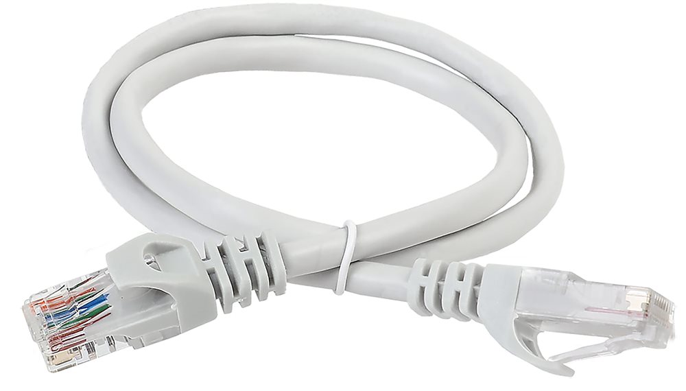 PC01-C5EUL-1M - ITK Коммутационный шнур (патч-корд), кат.5Е UTP, LSZH, 1м, серый