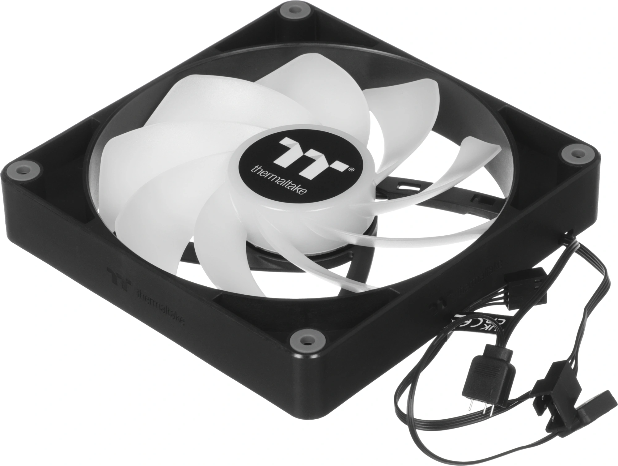 Вентилятор для корпуса Thermaltake CT140 Sync Reverse ARGB 140х140x25 черный 4-pin 32.8дБ (упак.:2шт) (CL-F174-PL14SW-A) Ret