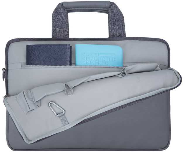 Сумка для ноутбука 15.6" Riva 7930 серый полиэстер (7930 GREY)