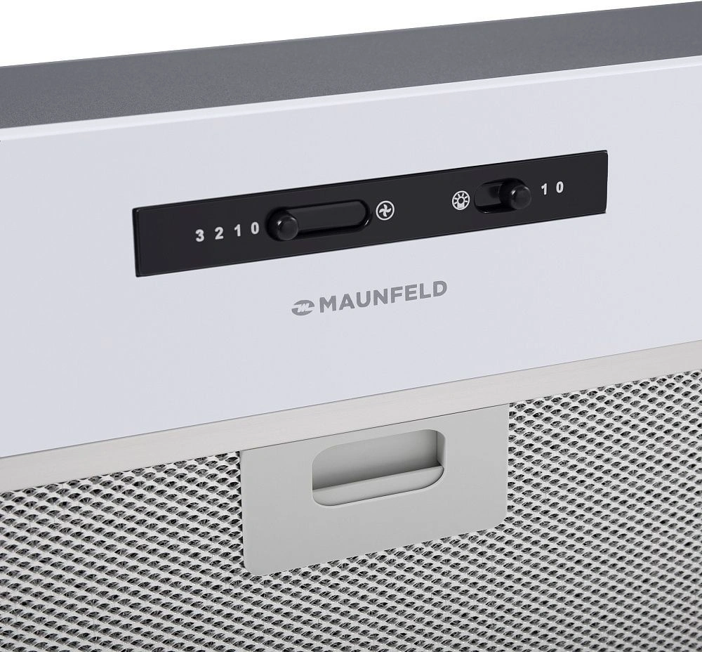 Вытяжка встраиваемая Maunfeld Crosby Light C 60 белый управление: ползунковое (1 мотор)