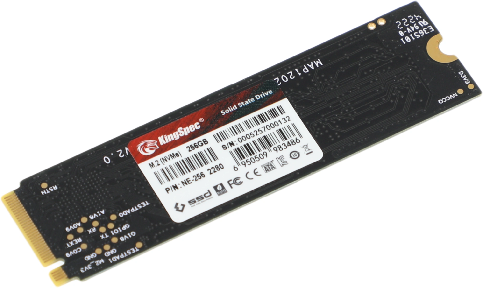 Накопитель SSD Kingspec PCIe 3.0 x4 256GB NE-256 M.2 2280