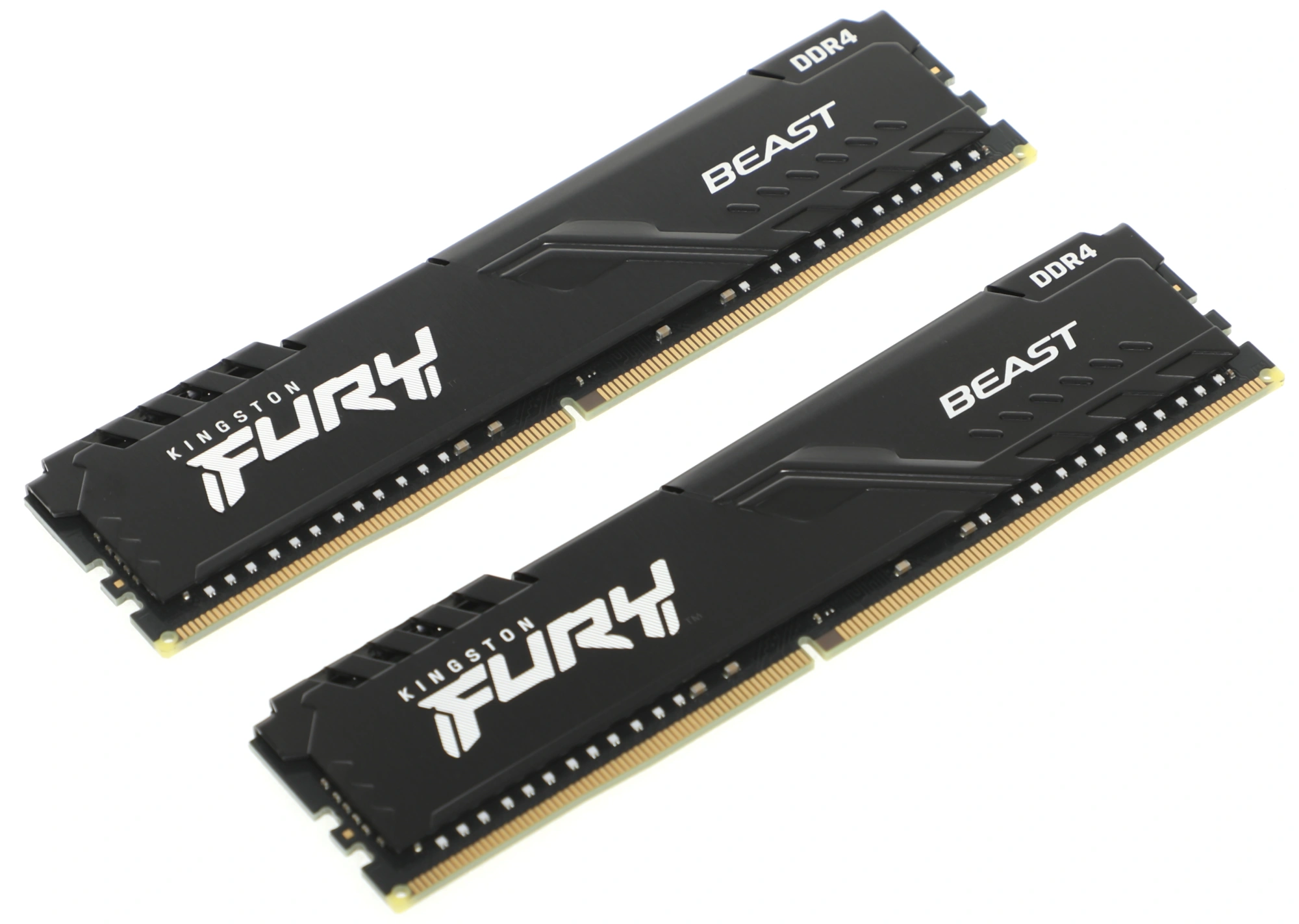 Память DDR4 2x32Gb 3200MHz Kingston KF432C16BBK2/64 Fury Beast Black RTL Gaming PC4-25600 CL16 DIMM 288-pin 1.35В dual rank с радиатором Ret