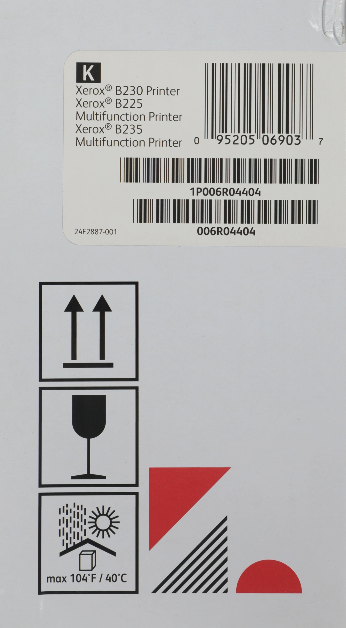 Картридж лазерный Xerox 006R04404 черный (6000стр.) для Xerox B230, B225, B235
