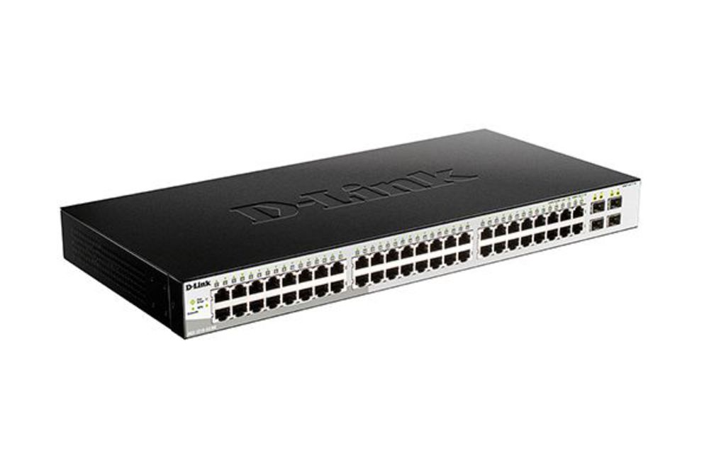DGS-1210-52/ME/B1A Управляемый L2 коммутатор, 48x1000Base-T, 4x1000Base-X SFP, AC 220В/DC 12В(с возможностью мониторинга статуса питания коммутатора)