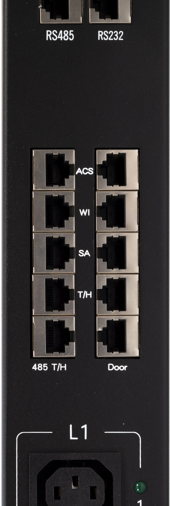 Блок распределения питания Powercom PDU-32AVMS24-18C3-6C9-3P верт.размещ. 18xC13 6xC19 с сетевым мониторингом 3x32A EN 60309 2м