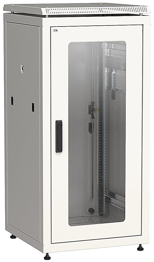 LN35-24U68-GM - ITK Шкаф телекоммуникационный 19" напольный, дверь стекло , задняя дверь металл, 24U