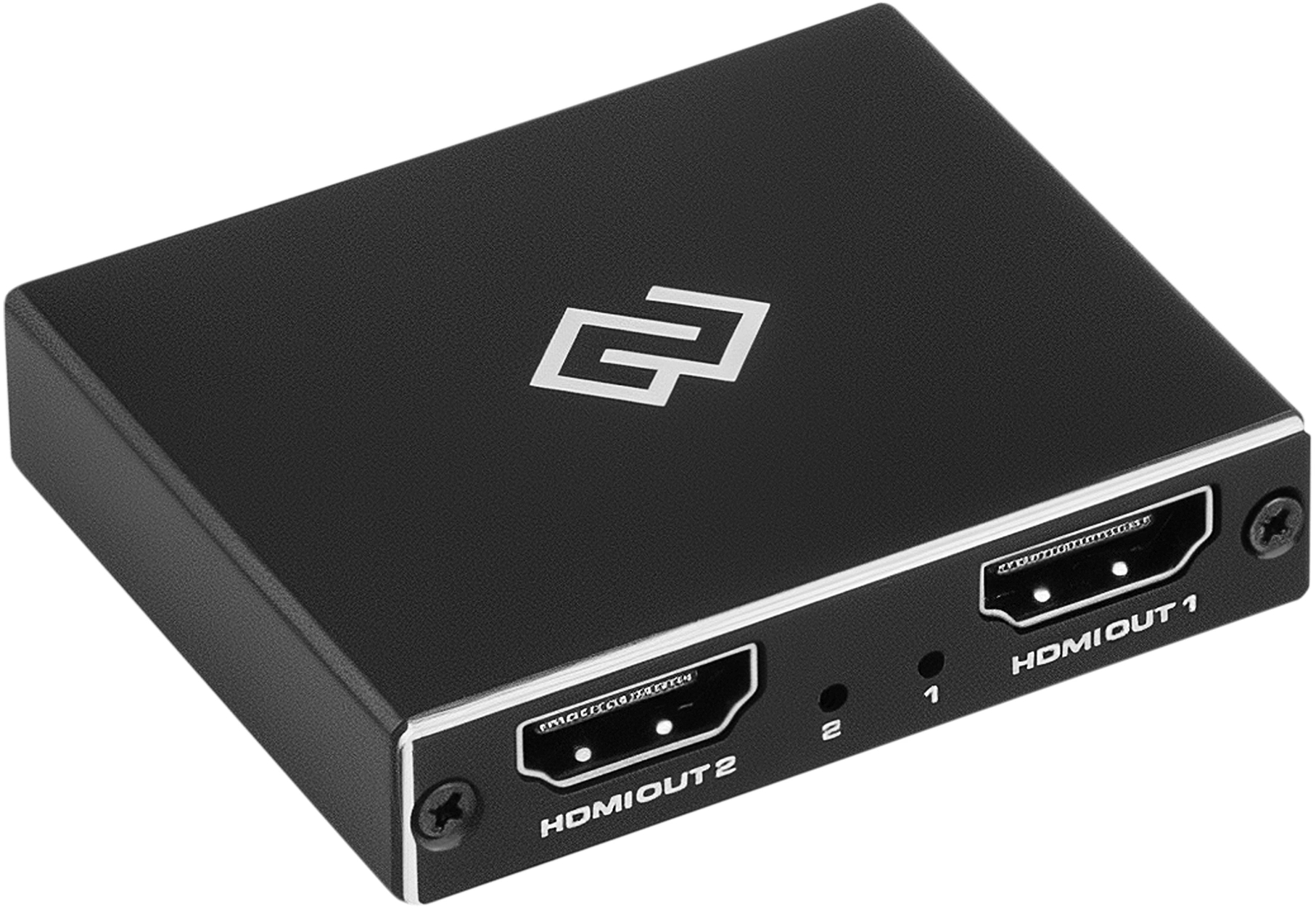 Сплиттер аудио-видео Digma DHSP-v2x2 HDMI (f)/2хHDMI (f) черный