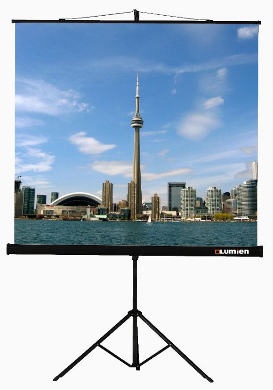 Экран на треноге Lumien 84" 150x150см Eco View LEV-100101 1:1 напольный рулонный