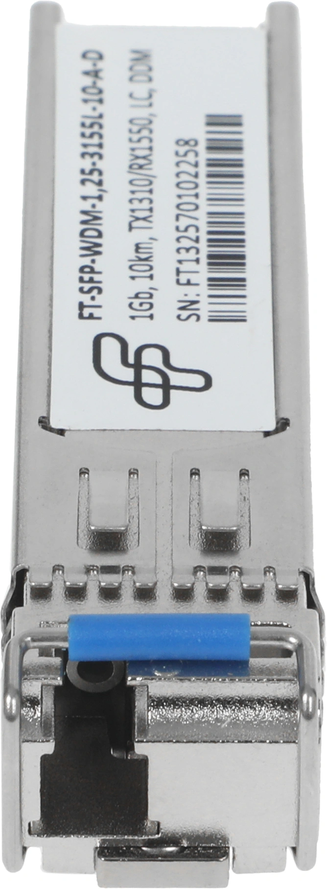 Трансивер Future Technologies FT-SFP-WDM-1,25-3155L-10-A-D SFP SM 1.25Гбит/с Tx:1310нм Rx:1550нм до 10км
