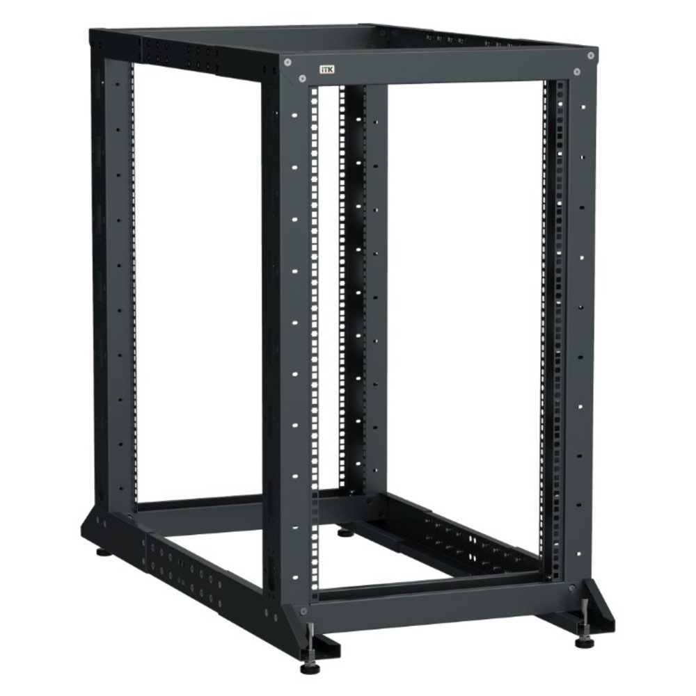 ITK LF05-42U61-2GM LINEA F Стойка 2-рамная 42U 600х600-1000мм черная