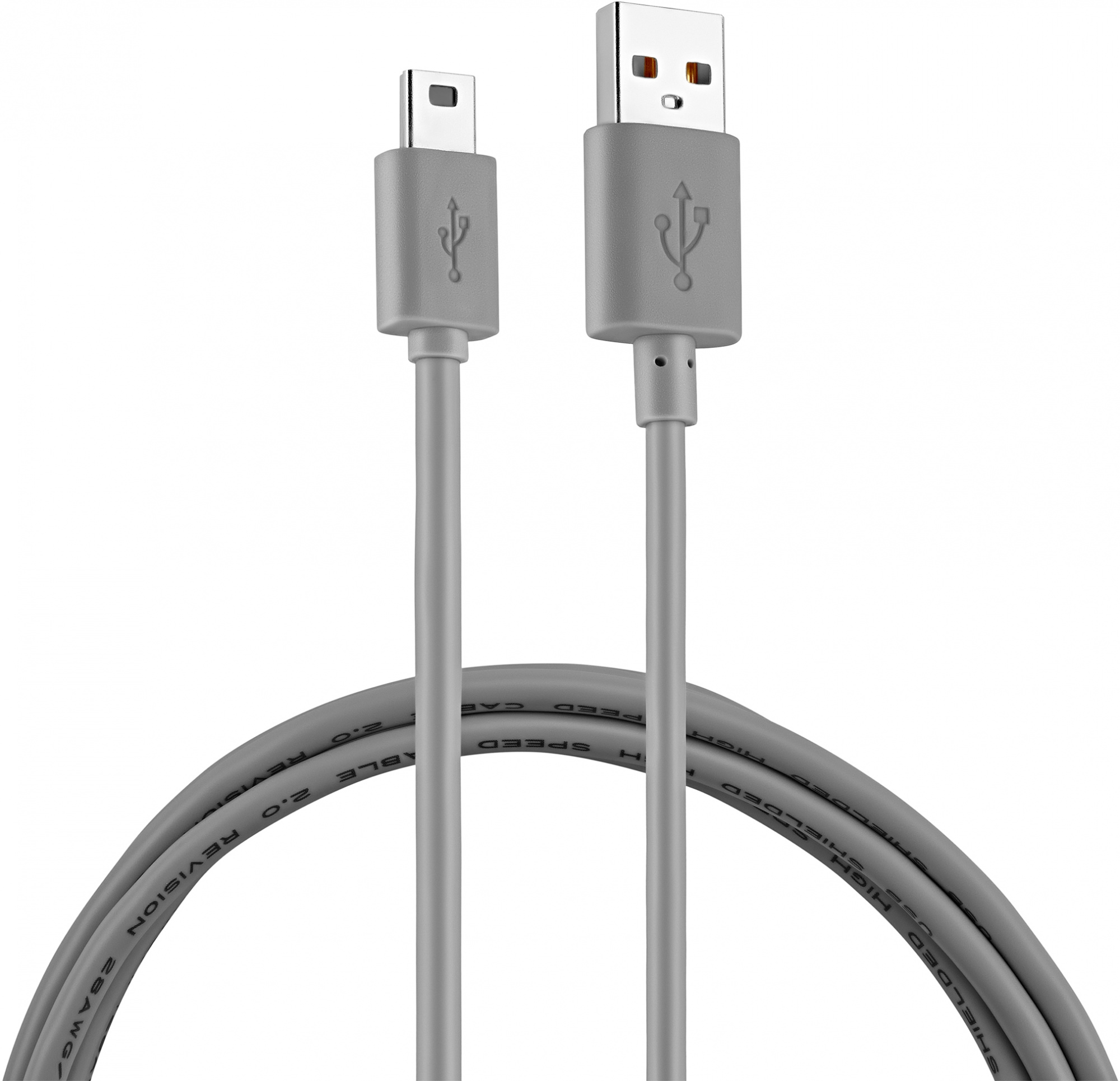 Кабель Buro BHP RET USB_MINI18 USB (m)-mini USB B (m) 1.8м серый