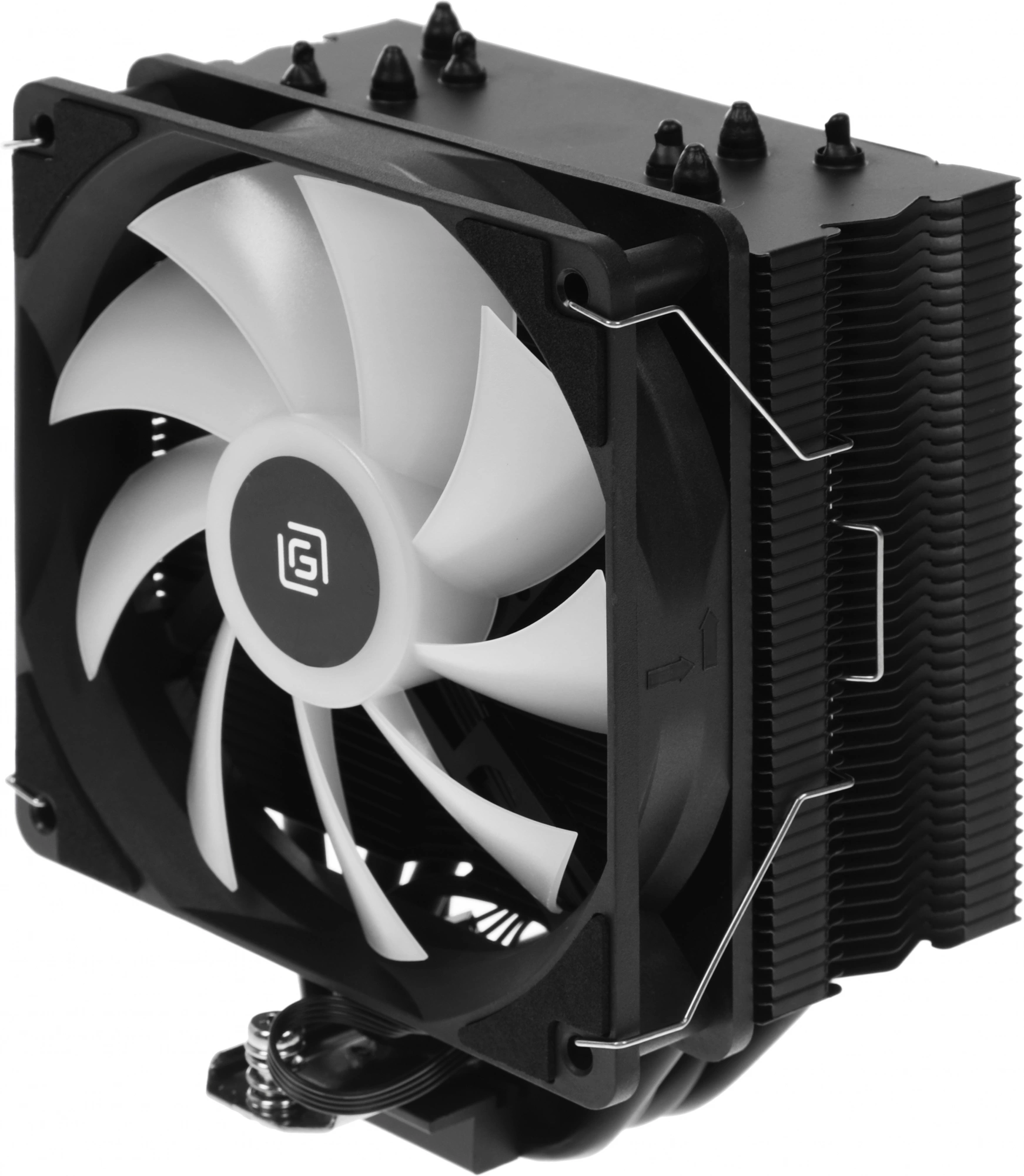 Устройство охлаждения(кулер) Оклик OG-CPC180FRGB-PWM1 RGB Soc-AM5/AM4/1200/1700/1851 черный 4-pin 20dB Al+Cu 180W 820gr Ret