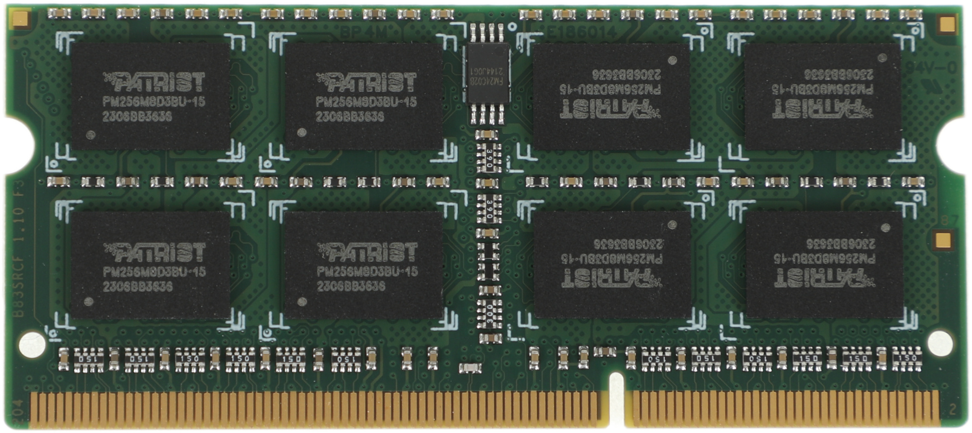 Память DDR3 4Gb 1333MHz Patriot PSD34G13332S RTL PC3-10600 CL9 SO-DIMM 204-pin 1.5В dual rank Ret