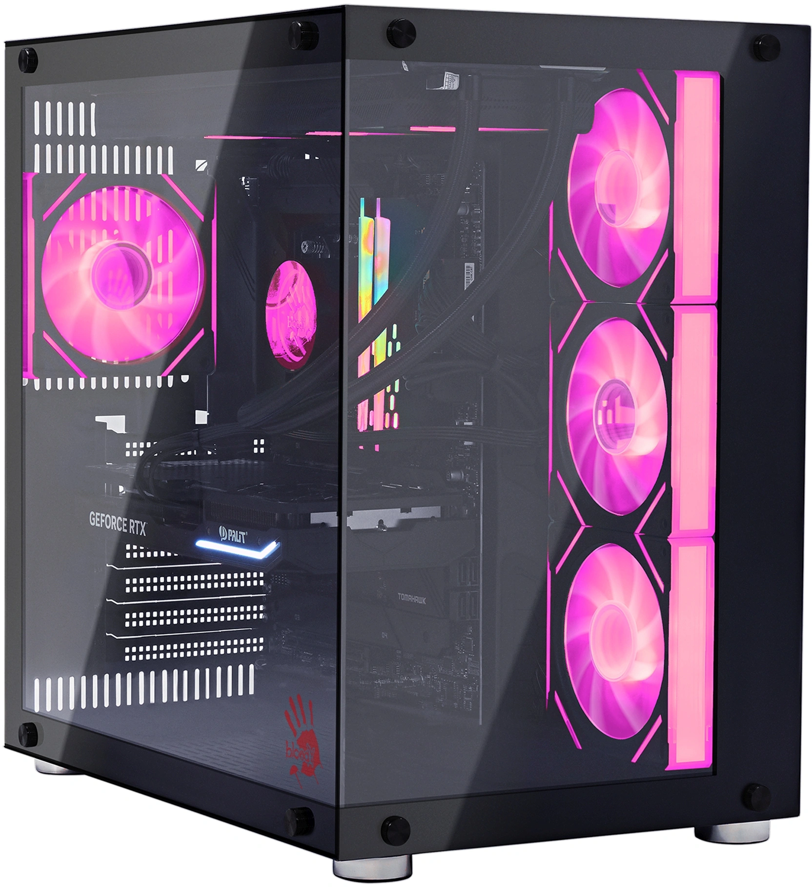 ПК Bloody BD-PC CZ79C3 MT i5 14600KF (3.5) 32Gb SSD1Tb RTX5070 12Gb Windows 11 Home 64 2.5xGbitEth WiFi BT 850W черный (RUS) (2129071)
