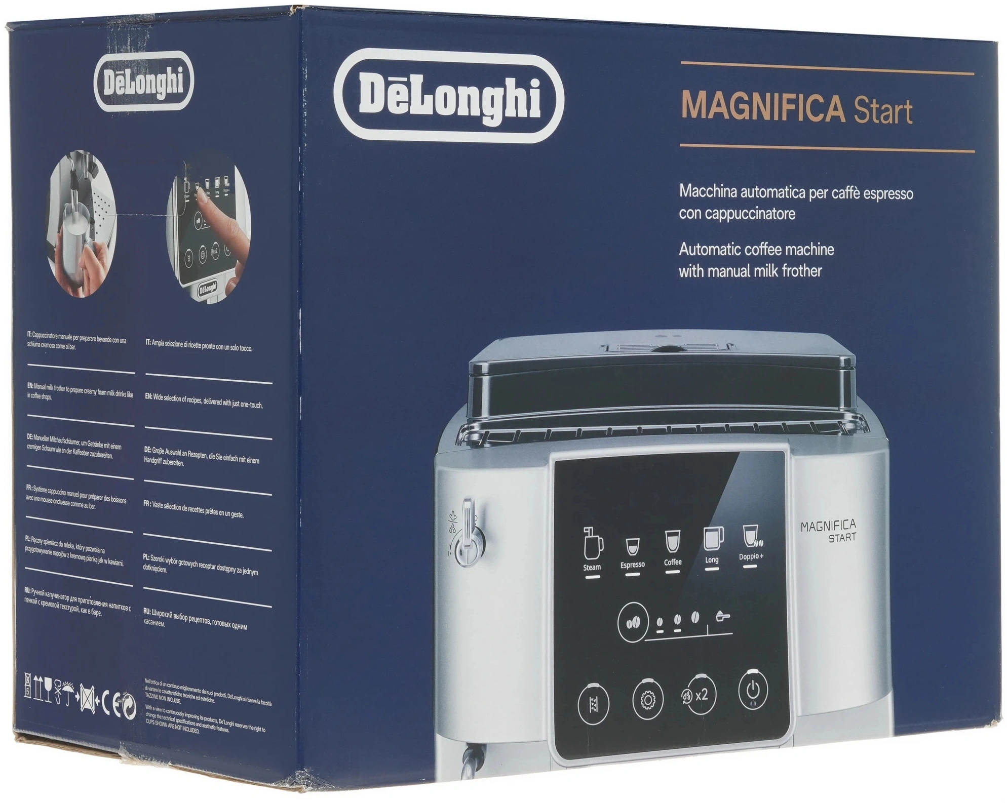Кофемашина Delonghi Magnifica Start ECAM220.30.SB 1450Вт серебристый