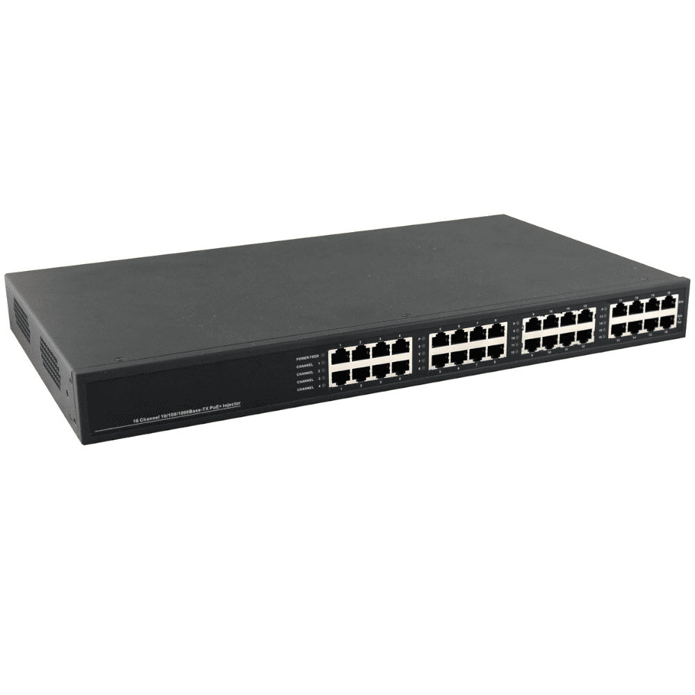 Midspan-16/250RG - PoE-инжектор Gigabit Ethernet на 16 портов.