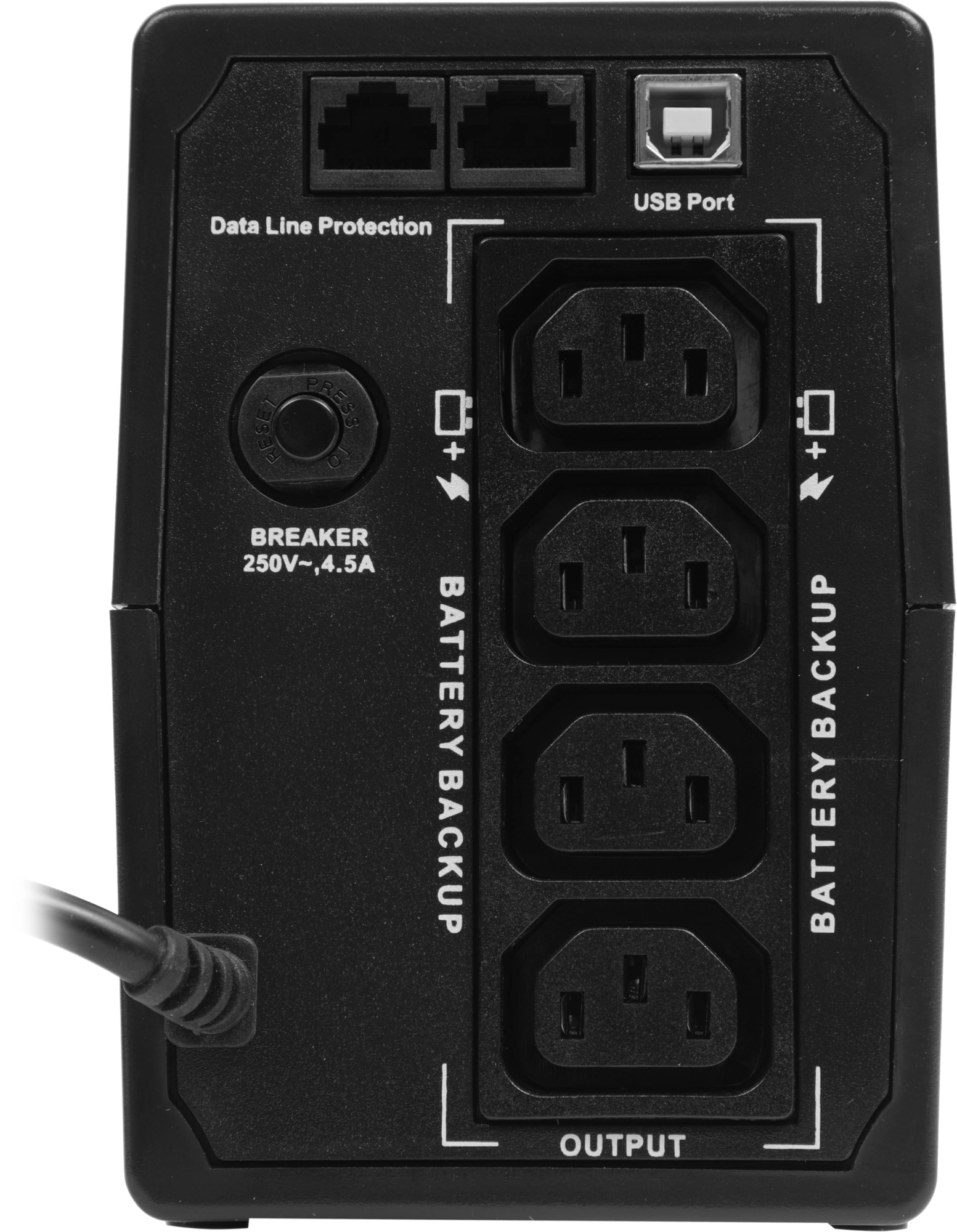 Источник бесперебойного питания ITK Electra EET-0800VA-1-001 480Вт 800ВА черный
