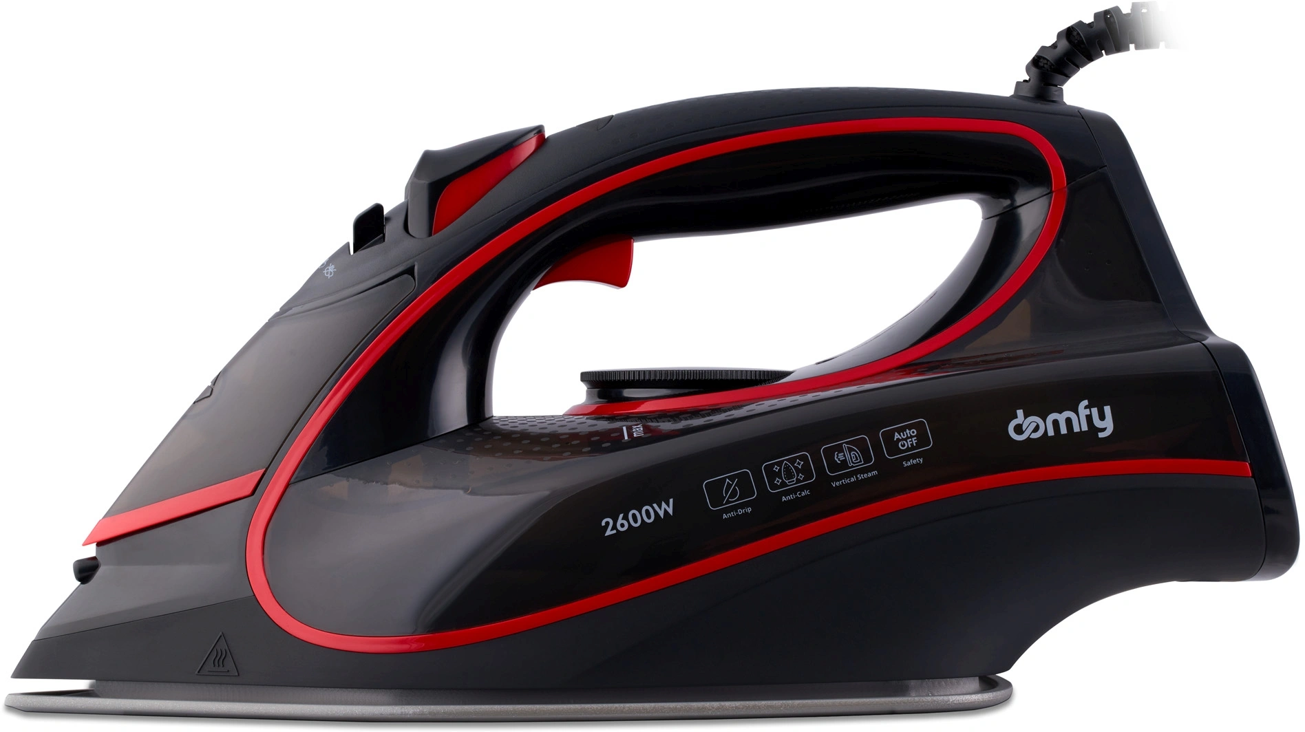 Утюг Domfy DSC-EI606 2600Вт черный/красный