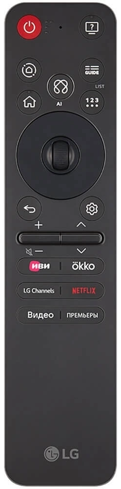 Телевизор LED LG 75" 75NANO81A6A.ARUG черный 4K Ultra HD 60Hz DVB-T DVB-T2 DVB-C DVB-S DVB-S2 USB WiFi Smart TV