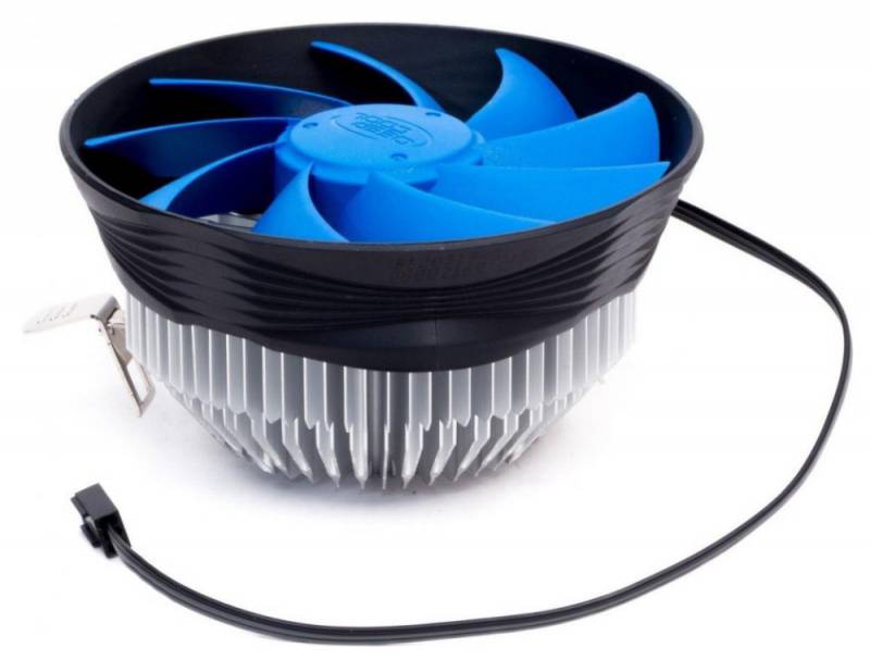 Устройство охлаждения(кулер) Deepcool Archer Bigpro Soc-AM5/AM4/1151/1200 черный/синий 4-pin 24-30dB Al+Cu 125W 380gr Ret (DP-MCAC-ABGP)
