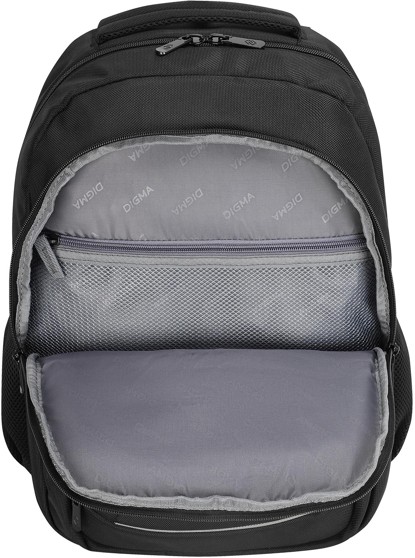 Рюкзак для ноутбука 15.6" Digma Stash S1 черный полиэстер (DGBP15S1BK)