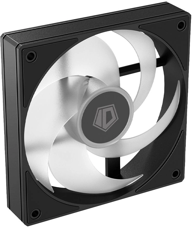 Вентилятор для корпуса ID-Cooling AS-120-К ARGB 120х120x25 черный 4-pin 27.2дБ (AS-120-ARGB-K) Ret