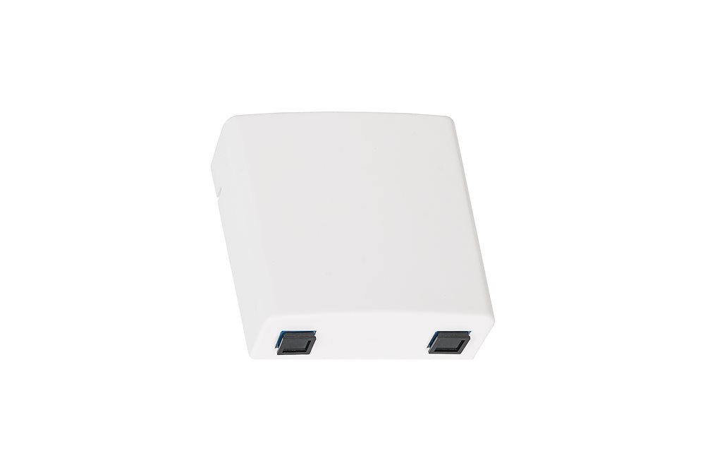 NMF-WO02SCUS2-CS-WT - Оптическая розетка (кросс), укомплектованная на 2 порта SC/UPC, SM 9/125 OS2, полный комплект
