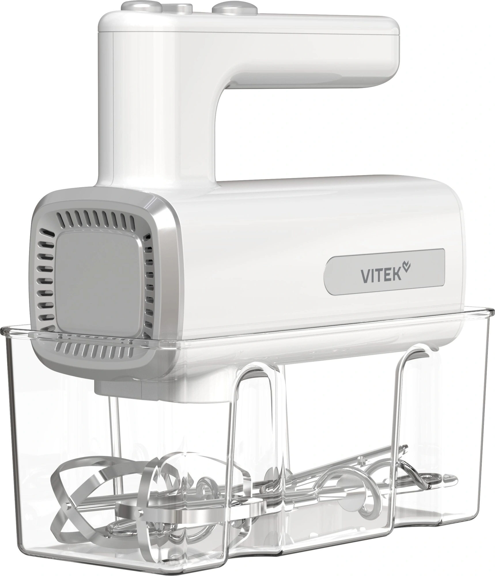 Миксер ручной Vitek VT-HM5005 800Вт белый/серебристый