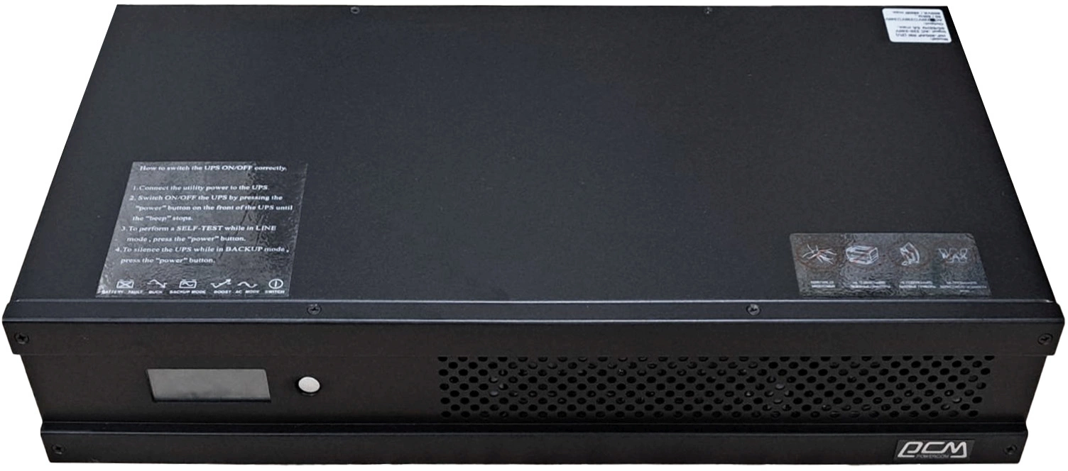 Источник бесперебойного питания Powercom Infinity INF-1500AP RM (3U) 1050Вт 1500ВА черный без батареи