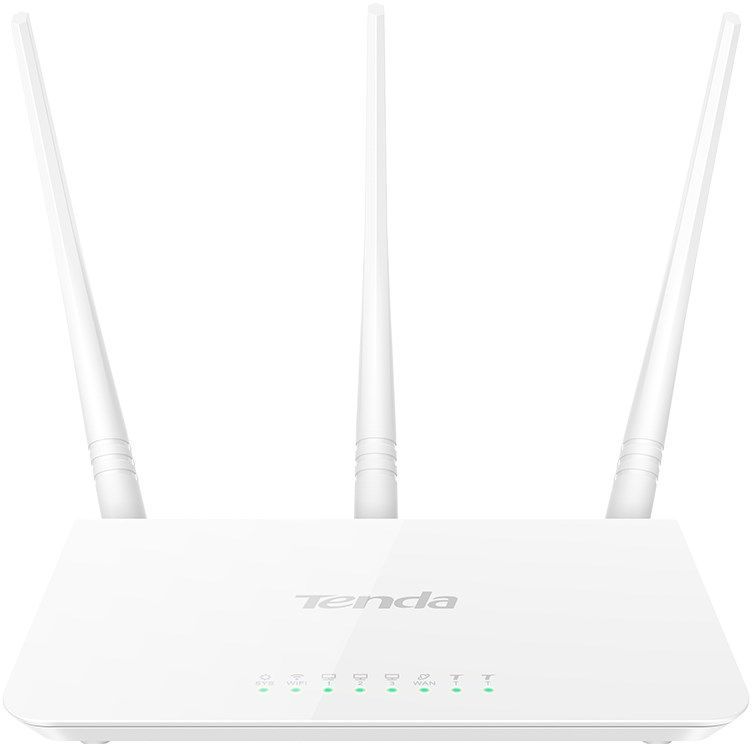 Роутер беспроводной Tenda F3 N300 10/100BASE-TX белый