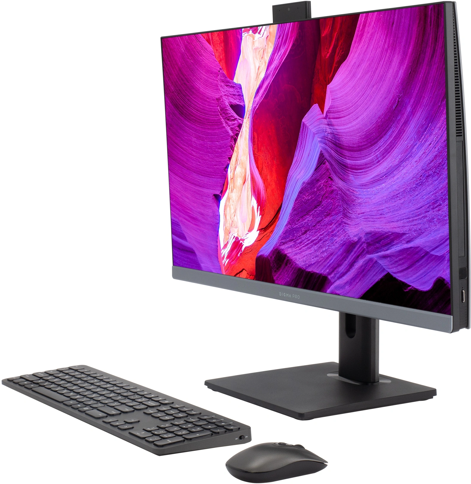 Моноблок Digma Pro Unity 27" Full HD i7 12700 (2.1) 16Gb SSD512Gb UHDG 770 CR Windows 11 Pro GbitEth WiFi BT 90W клавиатура мышь Cam серый/черный 1920x1080