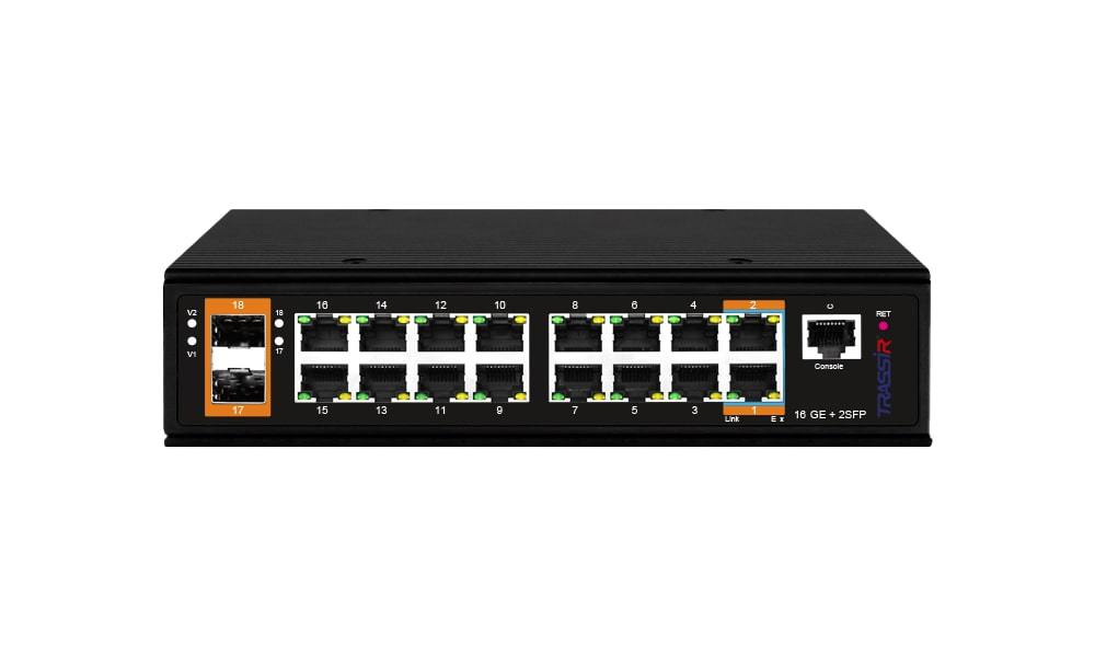 TR-NS25182S-600-16POE коммутатор TRASSIR.