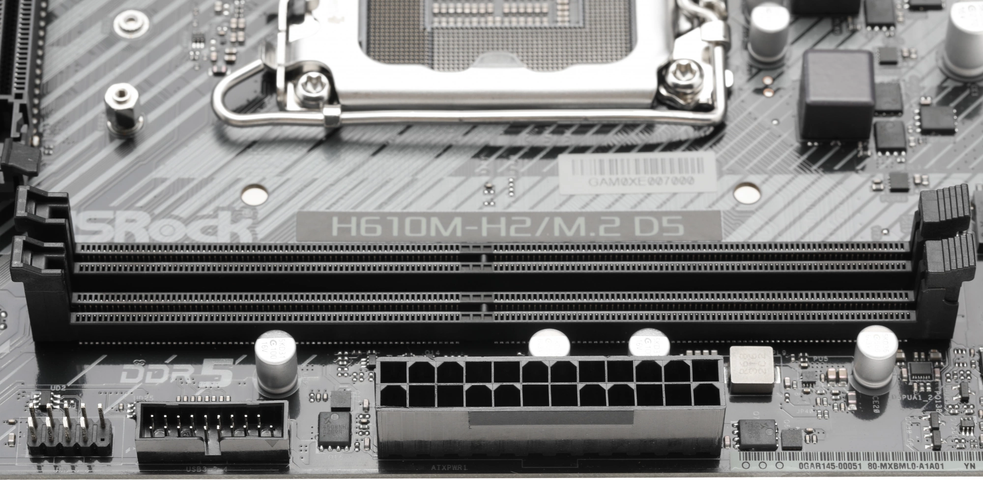 Материнская плата Asrock H610M-H2/M.2 D5 Soc-1700 Intel H610 2xDDR5 mATX AC`97 8ch(7.1) GbLAN+HDMI