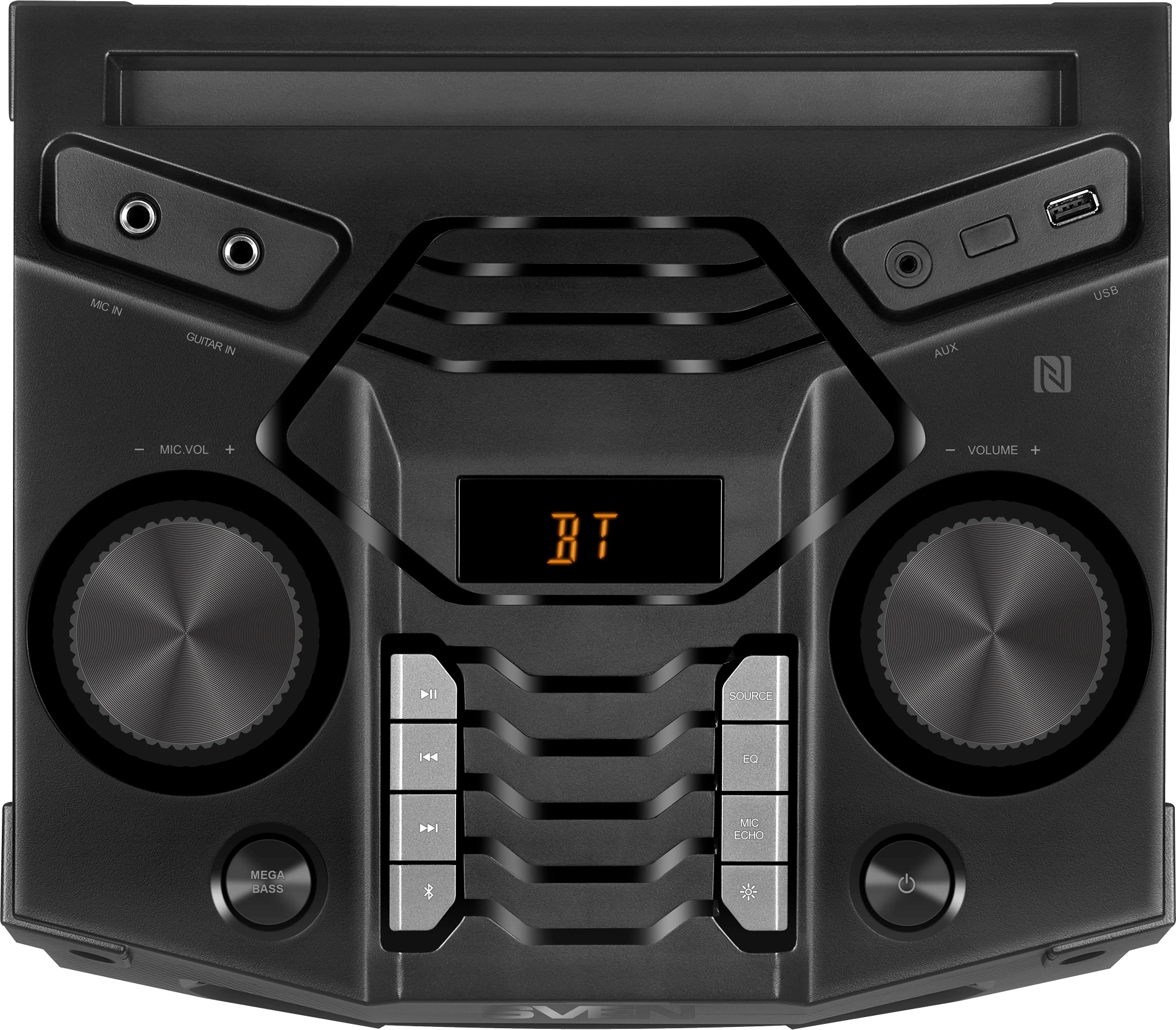 Колонка порт. Sven AC PS-1500 черный 500W 1.0 BT/3.5Jack 10м (АС PS-1500)