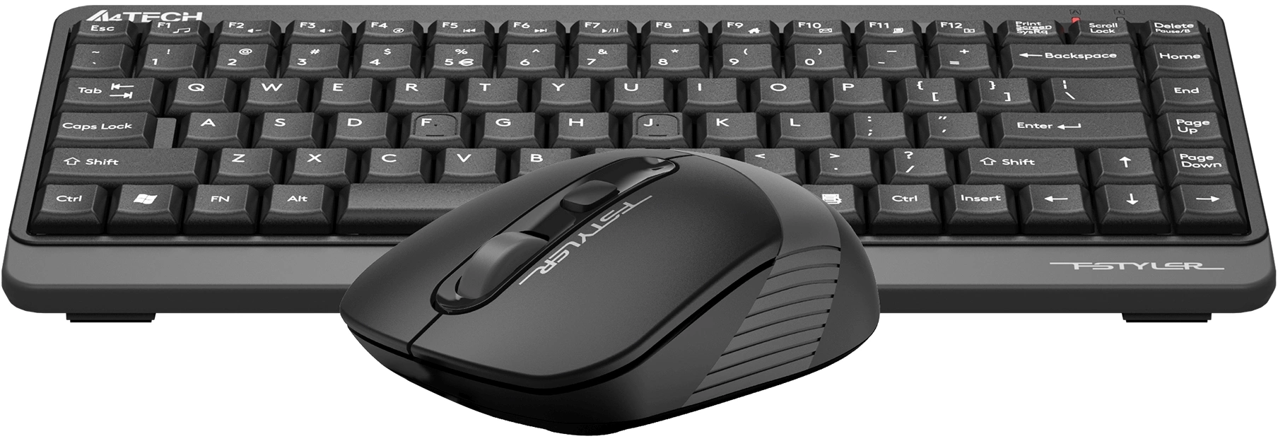 Клавиатура + мышь A4Tech Fstyler FG1110 клав:черный/серый мышь:черный/серый USB беспроводная Multimedia (FG1110 GREY)