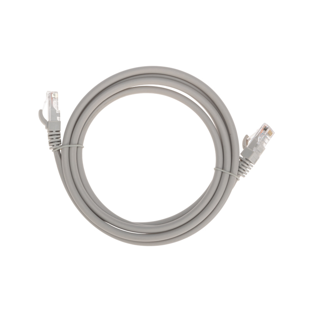 02-0290-2 - Патч-корд U/UTP, CAT 6, RJ45-RJ45, 26AWG, LSZH, серый, 2м, Rexant