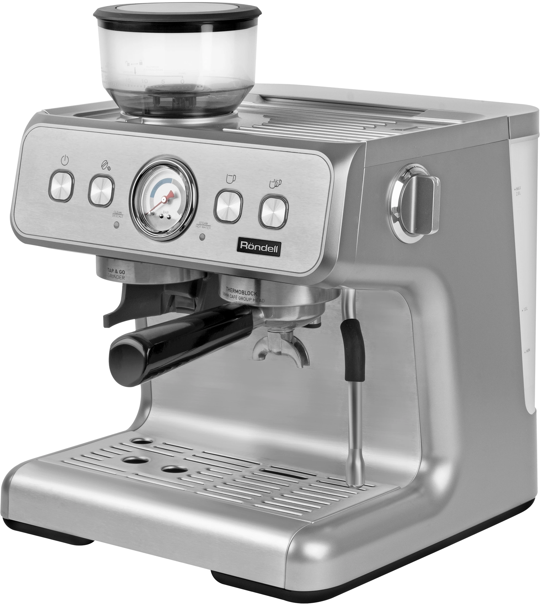 Кофемашина Rondell RDE-1105 1550Вт серебристый