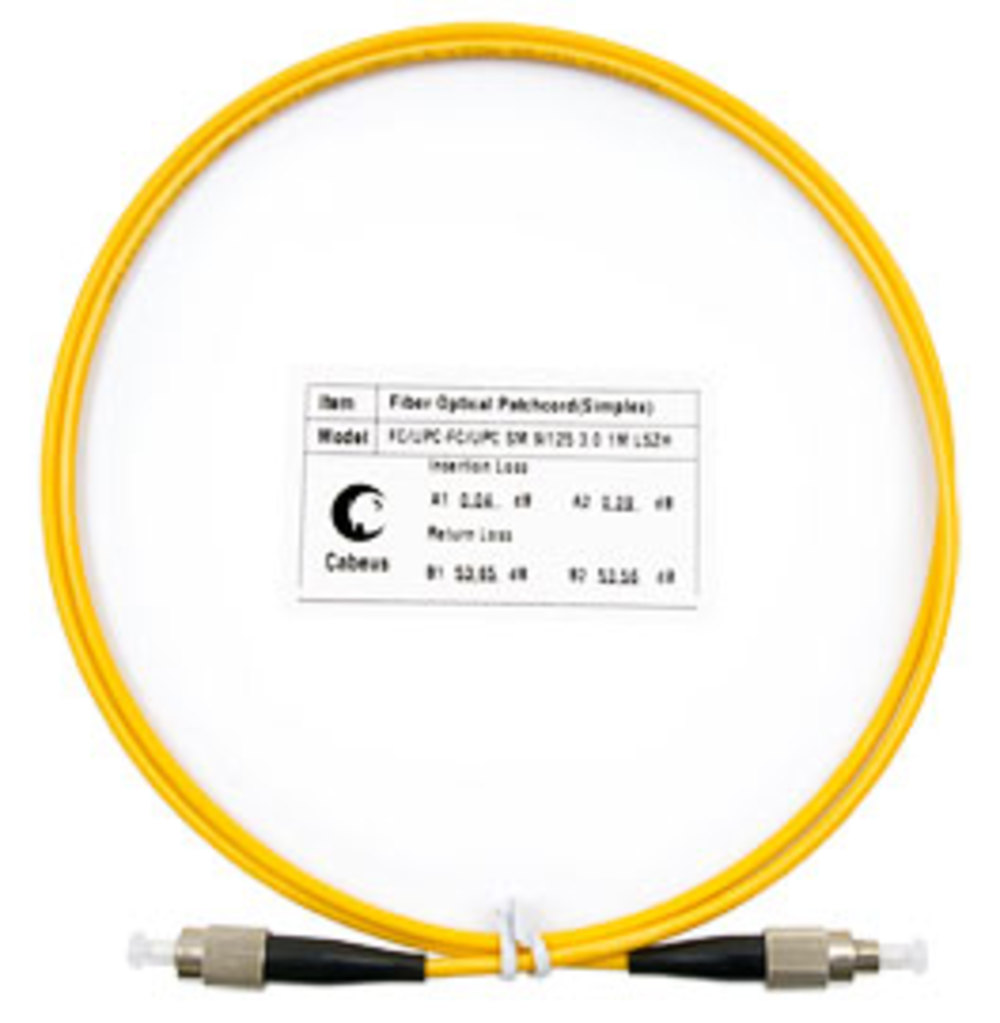 Cabeus FOP(s)-9-FC-FC-1m Шнур оптический simplex FC-FC 9/125 sm 1м LSZH