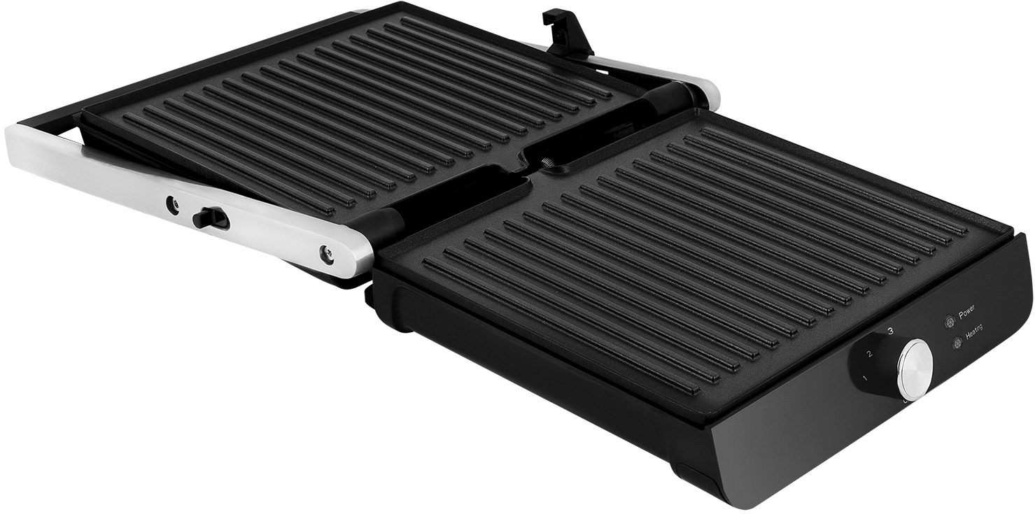 Электрогриль Red Solution RGM-M815 2000Вт черный/серебристый