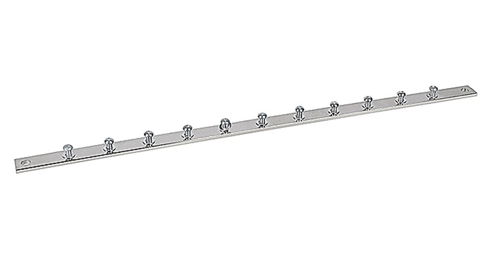 Cabeus CGB-1U-19 -  Медная шина заземления (покрытие никелем), 19" дюймов, в комплекте винты, шайбы