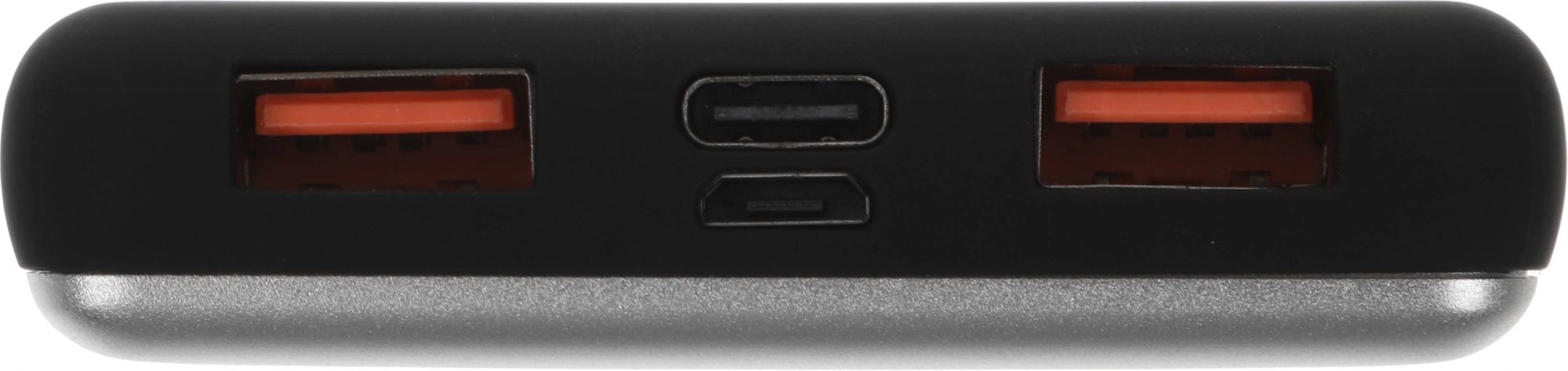 Мобильный аккумулятор Redline PDP-3A 10000mAh 3A 2xUSB-A/USB-C серебристый (УТ000018984)