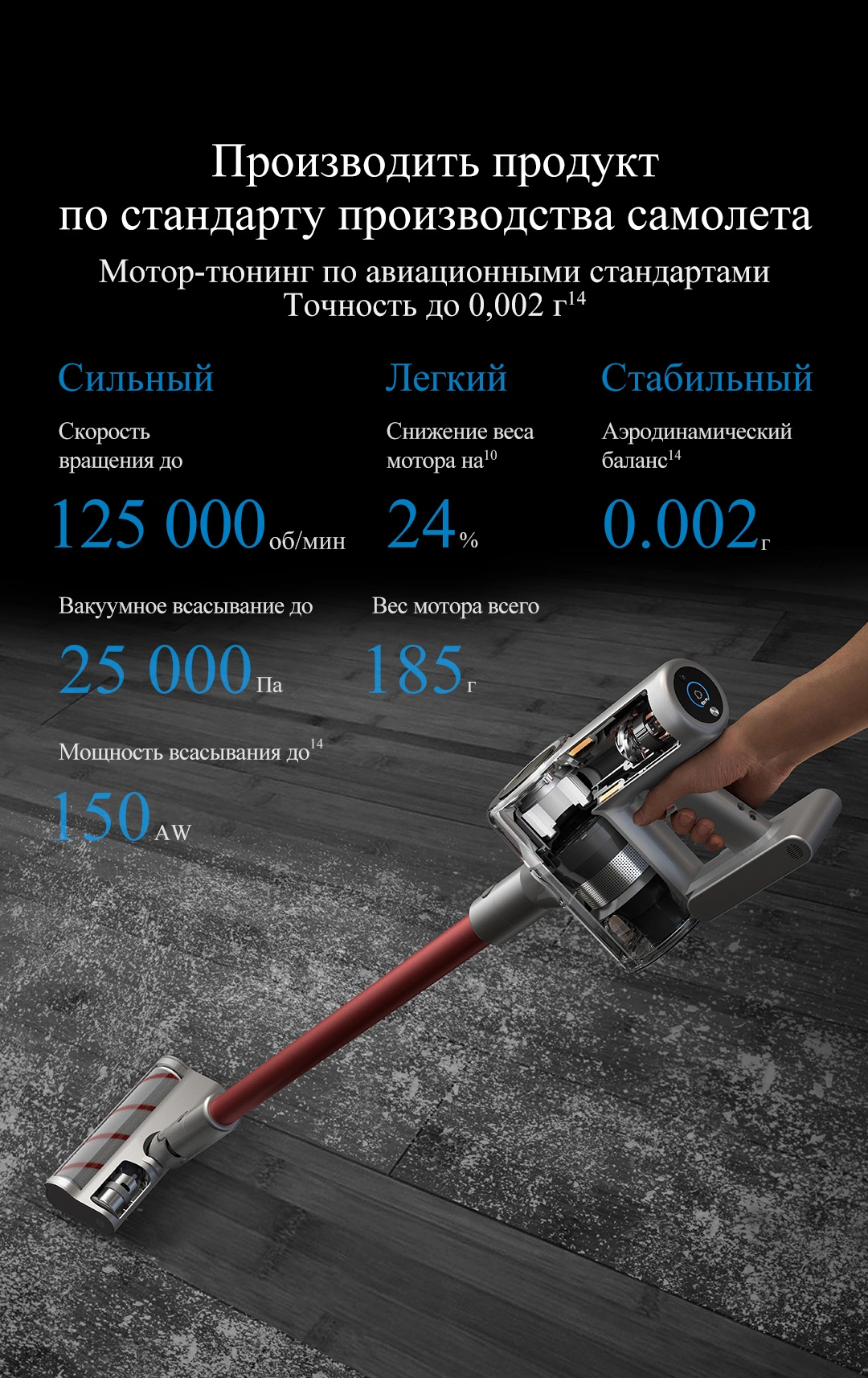 Пылесос ручной Dreame V11 450Вт серый/красный
