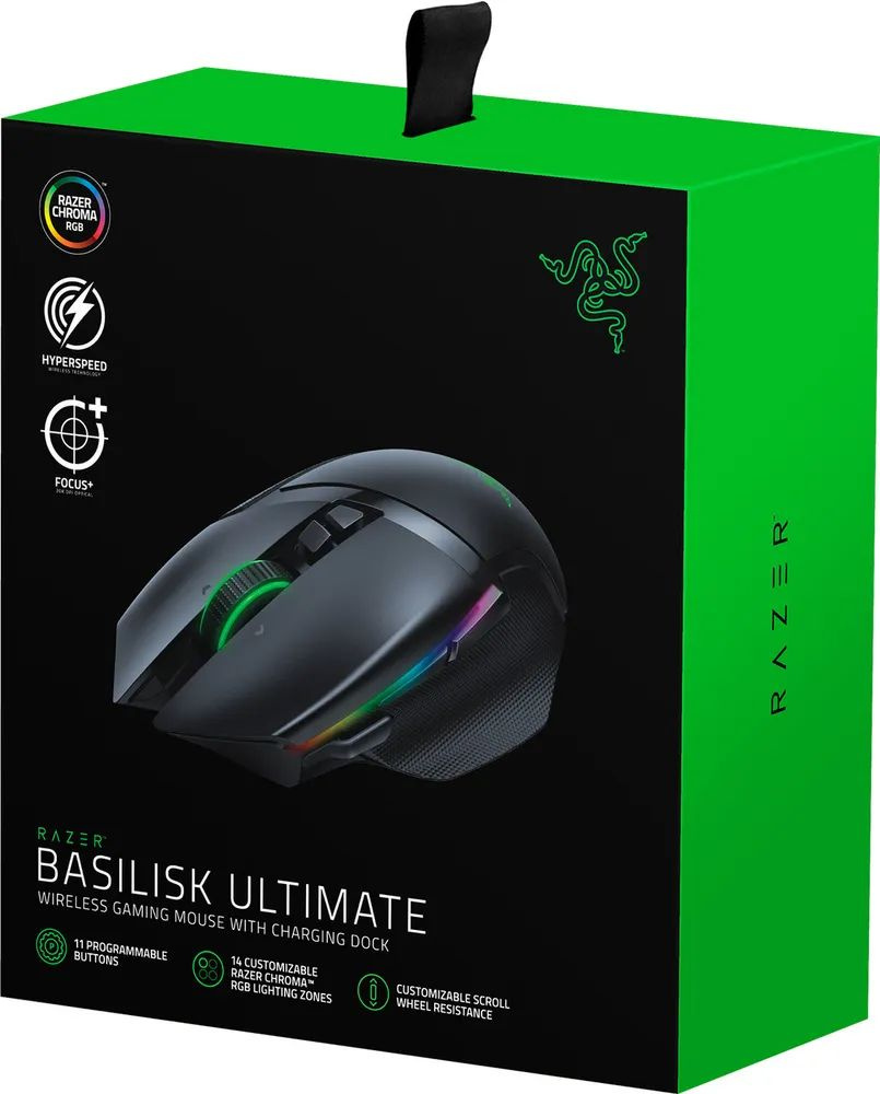 Мышь Razer Basilisk Ultimate Doc черный оптическая 20000dpi беспров. USB 7but (RZ01-03170100-R3G1)