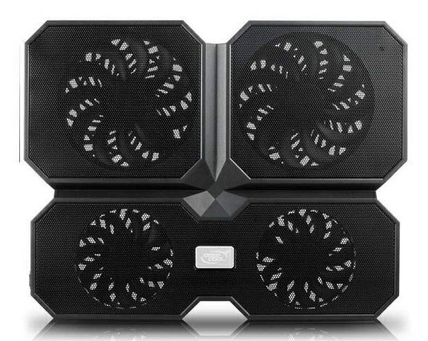 Подставка для ноутбука Deepcool Multi Core X6 (DP-N422-MCX6) 15.6" 380x295x24мм 30.9дБ 2xUSB 4x 900г черный