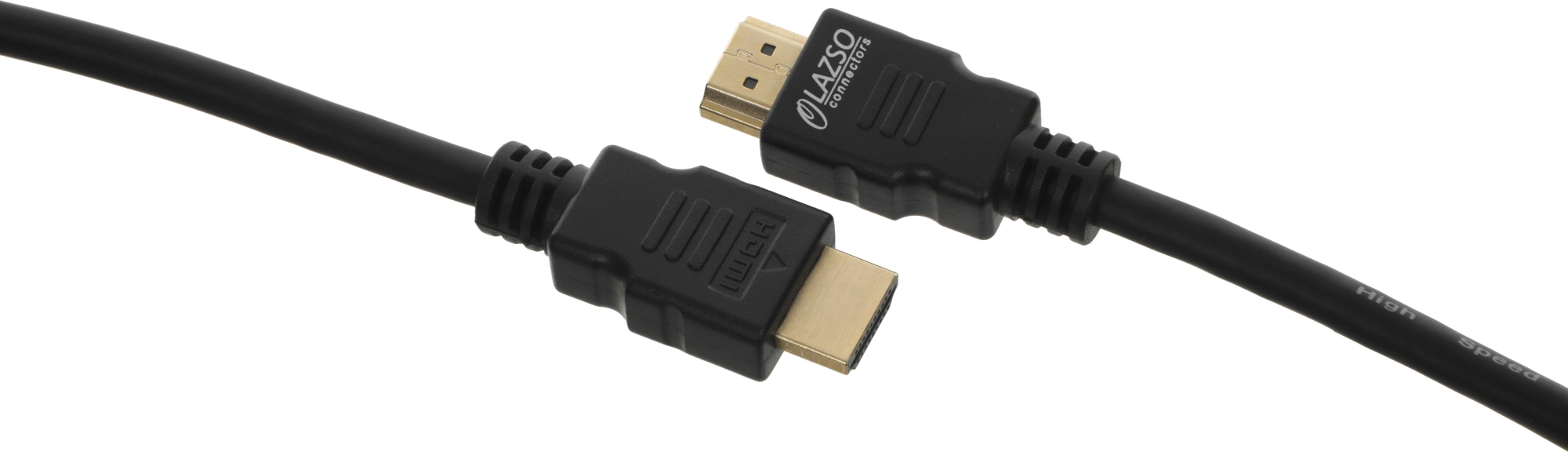 Кабель аудио-видео LAZSO WH-111 HDMI (m)/HDMI (m) 2м. позолоч.конт. черный (WH-111(2M))