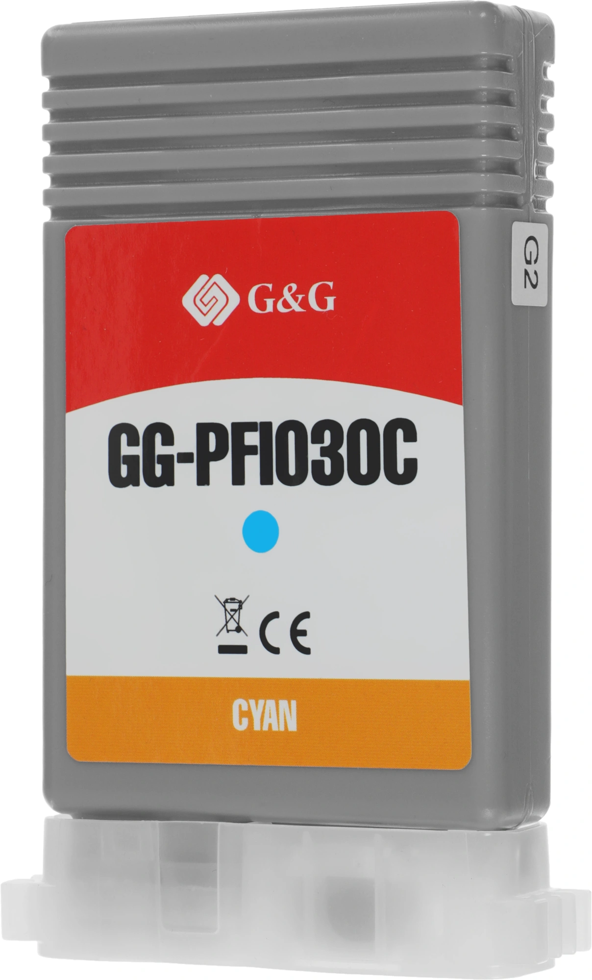 Картридж струйный G&G GG-PFI030C PFI-030C голубой (55мл) для Canon imagePrograf TA-20/30 TM-240/340