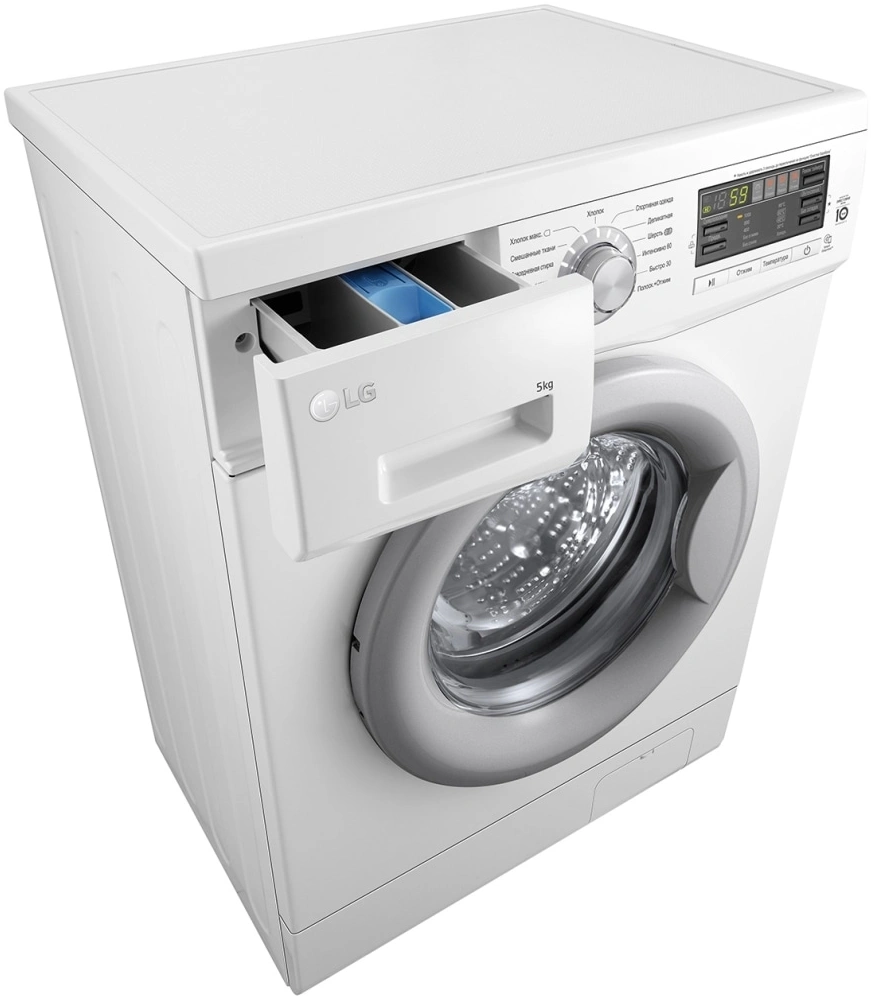 Стиральная машина LG F10B8LD7 класс: A загр.фронтальная макс.:5кг белый инвертор