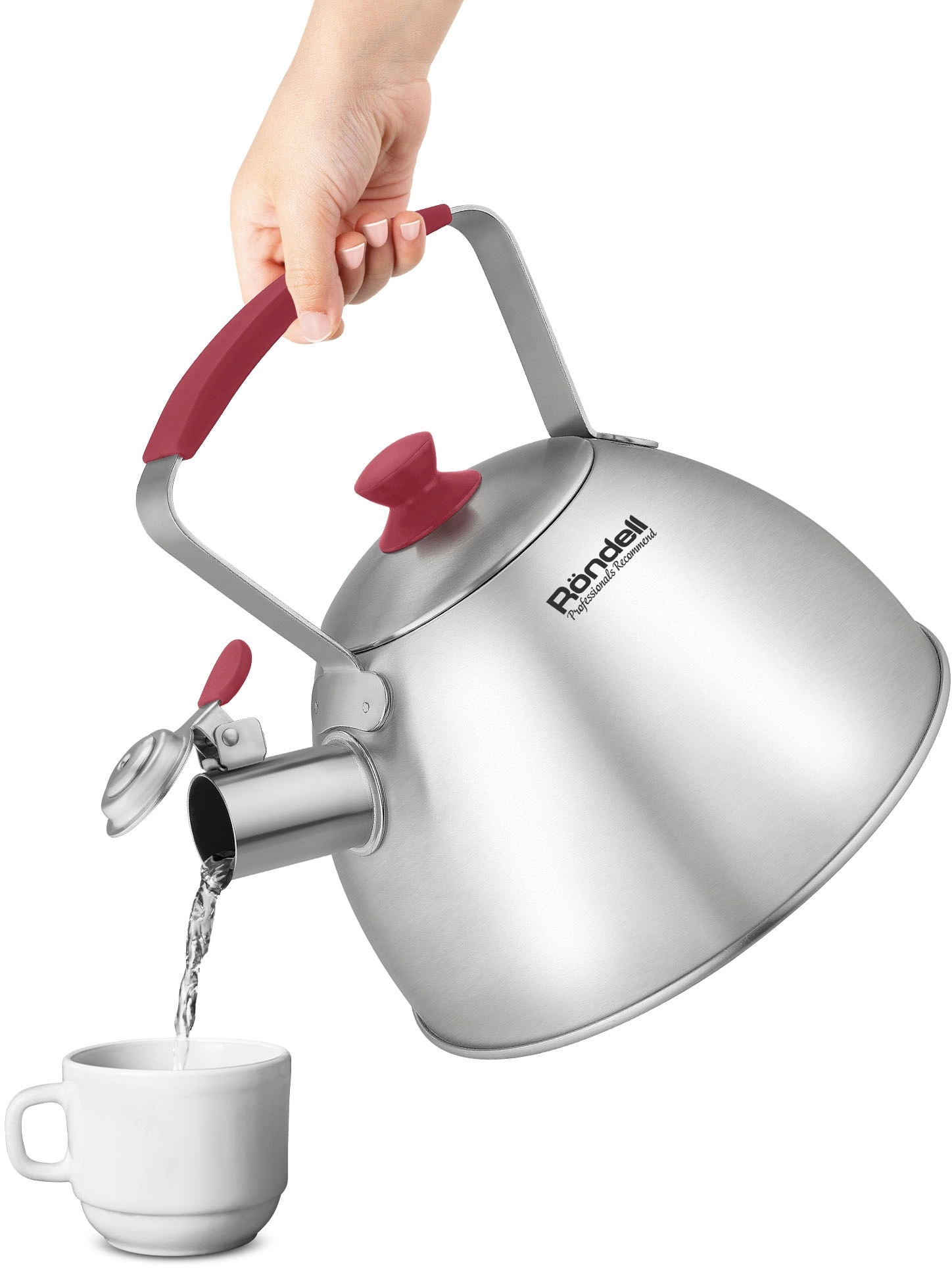 Чайник металлический Rondell Savvy RDS-1826 2.5л. стальной